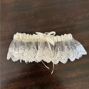 Bridal Lace Garter with Bow